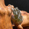 Moldavite Wire Wrapped Pendant Sterling Silver #2706-Moldavite Life