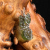 Moldavite Wire Wrapped Pendant Sterling Silver #2714-Moldavite Life