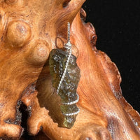 Moldavite Wire Wrapped Pendant Sterling Silver #2723-Moldavite Life
