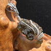 Moldavite Wire Wrapped Pendant Sterling Silver #2741-Moldavite Life