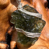 Moldavite Wire Wrapped Pendant Sterling Silver #2751-Moldavite Life