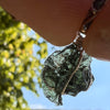 Moldavite Wire Wrapped Pendant Sterling Silver #2755-Moldavite Life