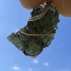 Moldavite Wire Wrapped Pendant Sterling Silver #2756-Moldavite Life