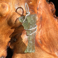 Moldavite Wire Wrapped Pendant Sterling Silver #3039-Moldavite Life