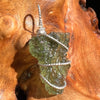 Moldavite Wire Wrapped Pendant Sterling Silver #3040-Moldavite Life