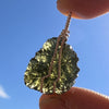 Moldavite Wire Wrapped Pendant Sterling Silver #3044-Moldavite Life