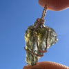 Moldavite Wire Wrapped Pendant Sterling Silver #3049-Moldavite Life