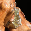 Moldavite Wire Wrapped Pendant Sterling Silver #3051-Moldavite Life