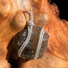 Moldavite Wire Wrapped Pendant Sterling Silver #3062-Moldavite Life