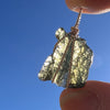 Moldavite Wire Wrapped Pendant Sterling Silver #3064-Moldavite Life