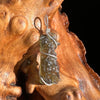 Moldavite Wire Wrapped Pendant Sterling Silver #3081-Moldavite Life