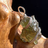 Moldavite Wire Wrapped Pendant Sterling Silver #3090-Moldavite Life