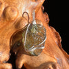 Moldavite Wire Wrapped Pendant Sterling Silver #3091-Moldavite Life