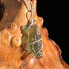 Moldavite Wire Wrapped Pendant Sterling Silver #3715-Moldavite Life