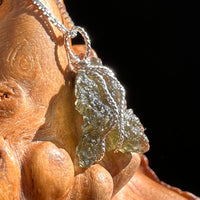 Moldavite Wire Wrapped Pendant Sterling Silver #3746-Moldavite Life