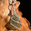 Moldavite Wire Wrapped Pendant Sterling Silver #3756-Moldavite Life