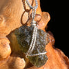 Moldavite Wire Wrapped Pendant Sterling Silver #3757-Moldavite Life