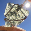 Moldavite Wire Wrapped Pendant Sterling Silver #3761-Moldavite Life