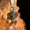 Moldavite Wire Wrapped Pendant Sterling Silver #3763-Moldavite Life