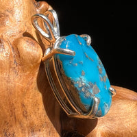 Morenci Turquoise Pendant Sterling Silver #2689-Moldavite Life