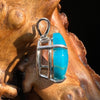 Morenci Turquoise Pendant Sterling Silver #2799-Moldavite Life