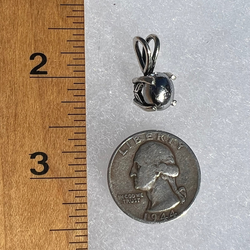 Muonionalusta Meteorite Pendant Sterling Silver #4-Moldavite Life