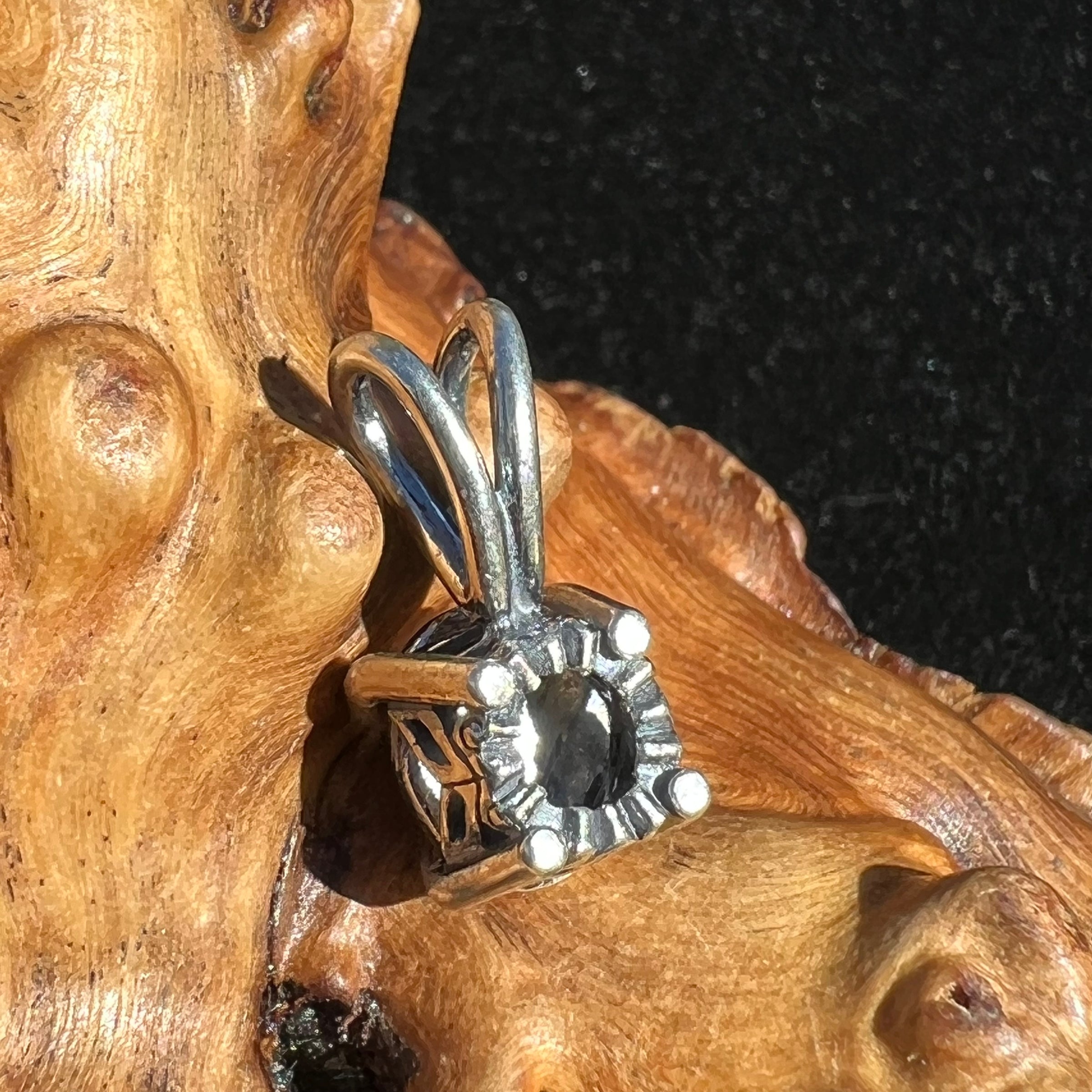 Muonionalusta Meteorite Pendant Sterling Silver #5-Moldavite Life