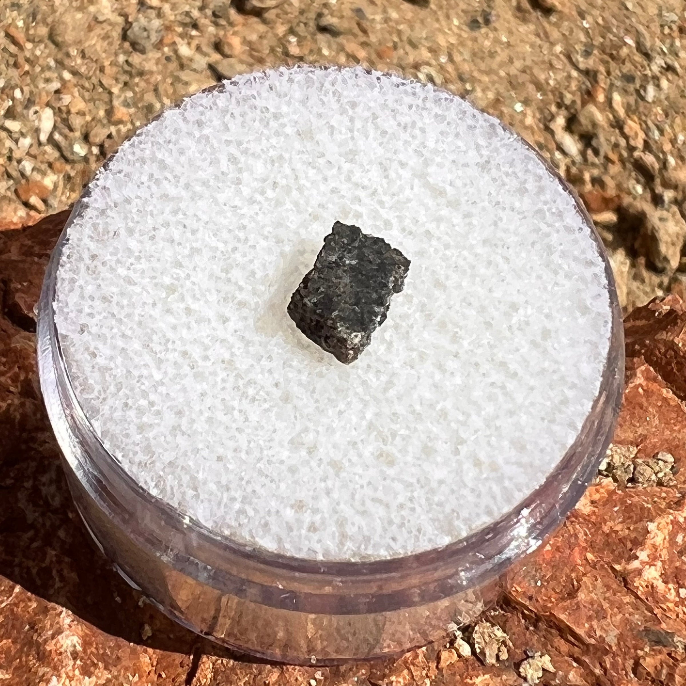 NWA 12269 Mars Meteorite small fragment #41-Moldavite Life