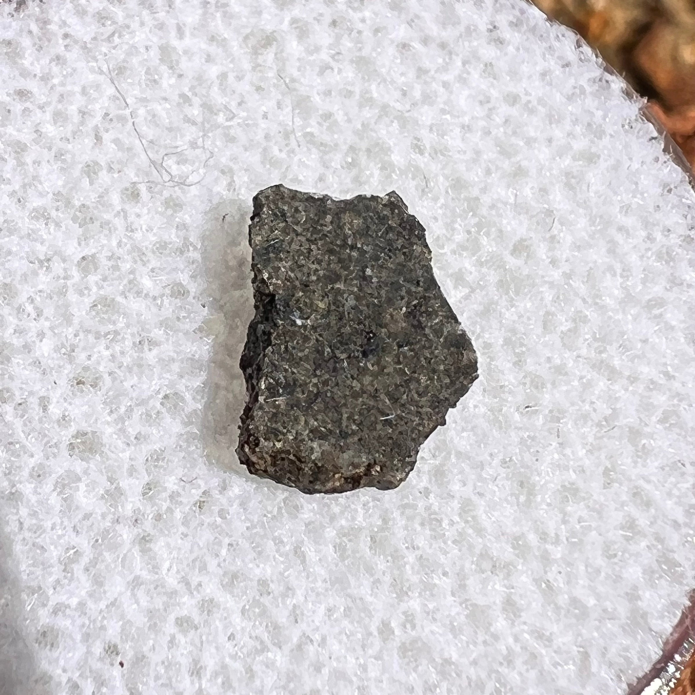 NWA 12269 Mars Meteorite small fragment #46-Moldavite Life