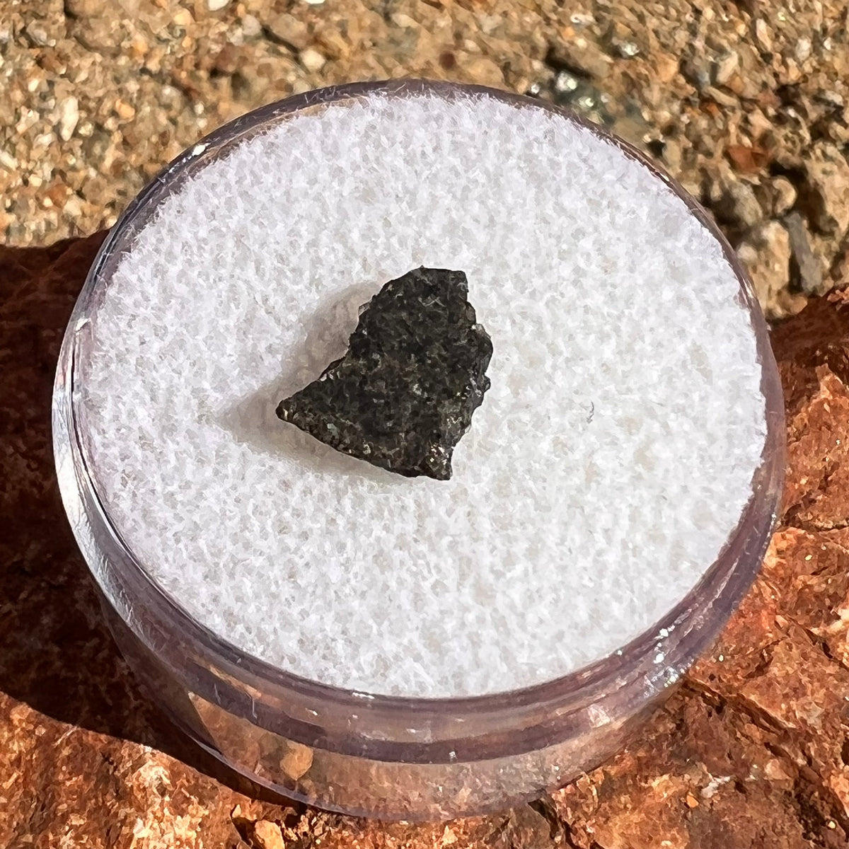 NWA 12269 Mars Meteorite small fragment #62-Moldavite Life