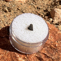 NWA 12269 Mars Meteorite tiny fragment #56-Moldavite Life