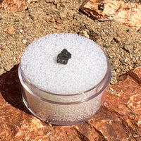 NWA 12269 Mars Meteorite tiny fragment #57-Moldavite Life