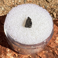 NWA 12269 Mars Meteorite tiny fragment #63-Moldavite Life