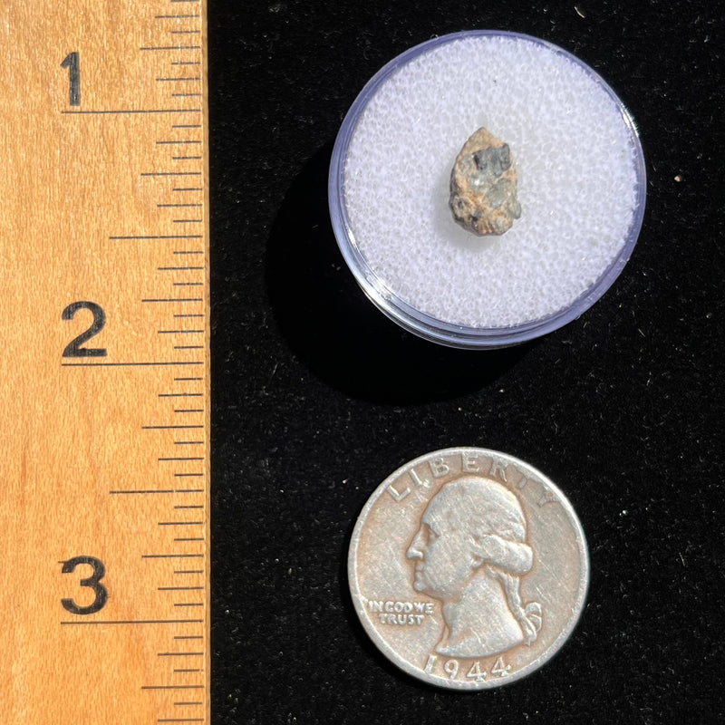 NWA 13974 Lunar Meteorite 0.5 grams #118-Moldavite Life
