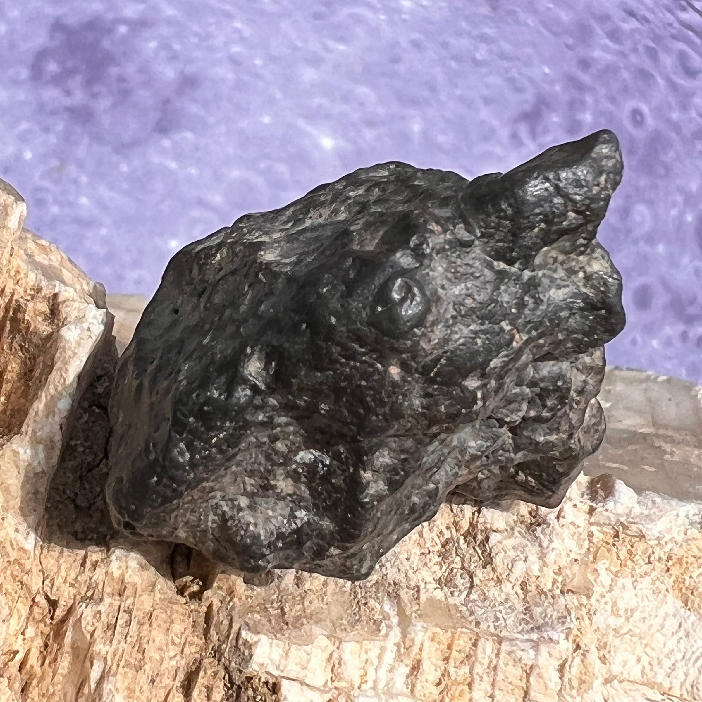 NWA 13974 Lunar Meteorite 30.2 grams #109-Moldavite Life