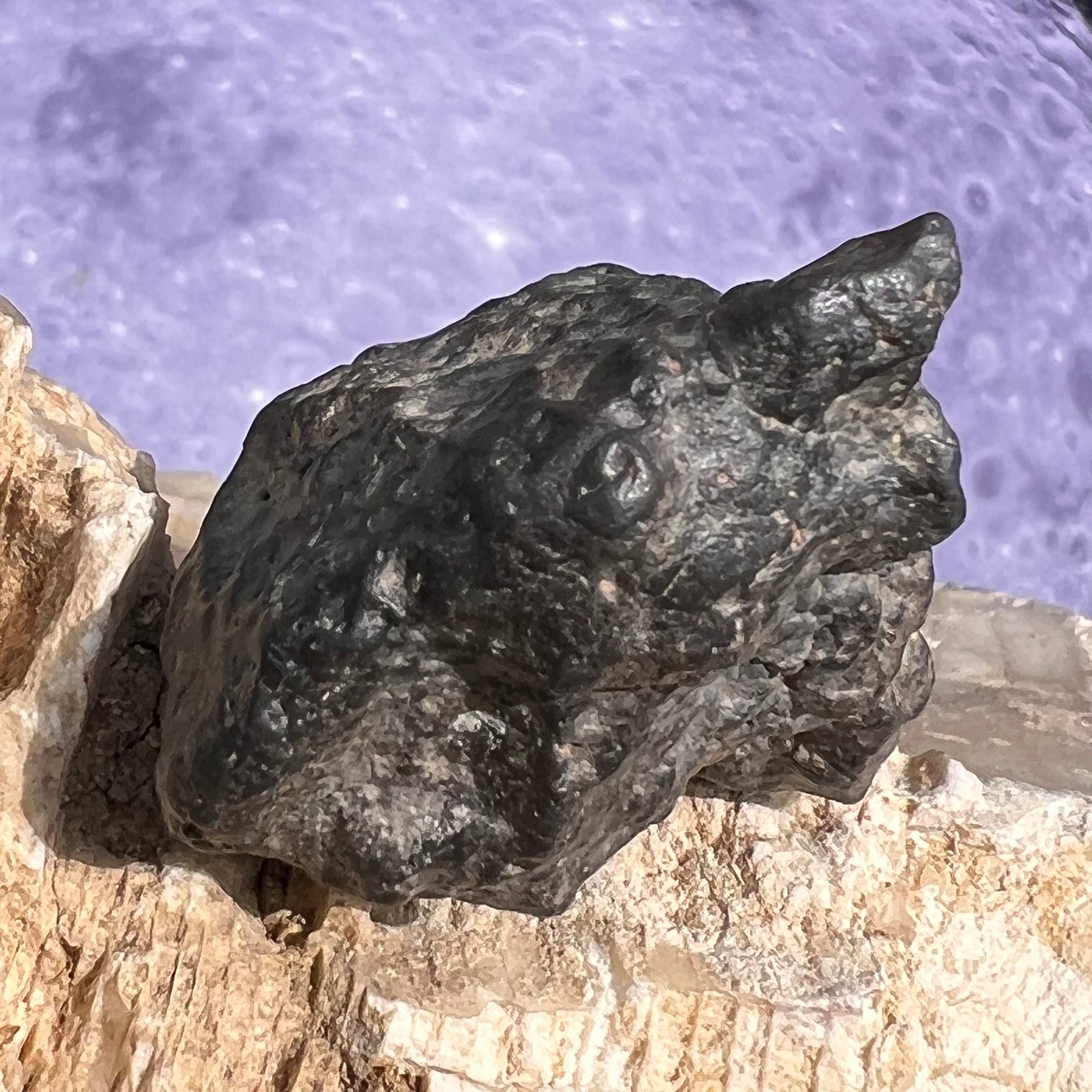 NWA 13974 Lunar Meteorite 30.2 grams #109-Moldavite Life