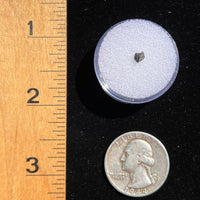 NWA 13974 Lunar Meteorite tiny fragment #120-Moldavite Life