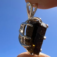 Natural Brown Tourmaline Pendant Sterling Silver #14-Moldavite Life