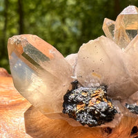 Natural Citrine Smoky Phantom Crystal #28-Moldavite Life