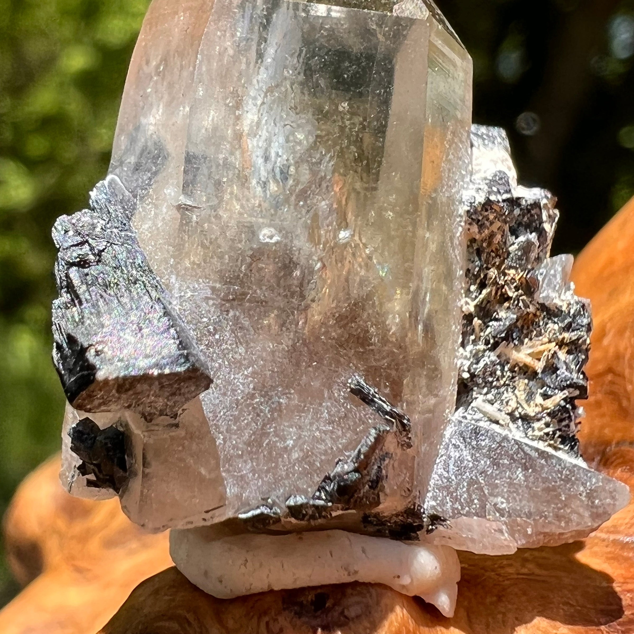 Natural Citrine Smoky Phantom Crystal #4-Moldavite Life