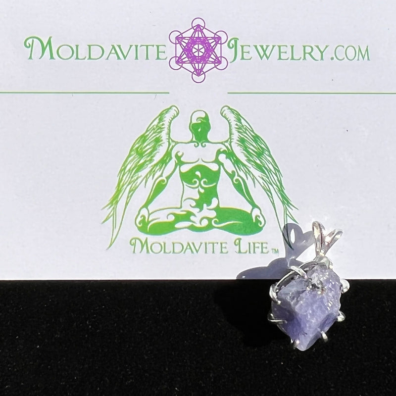 Natural Tanzanite Pendant Sterling Silver #19-Moldavite Life