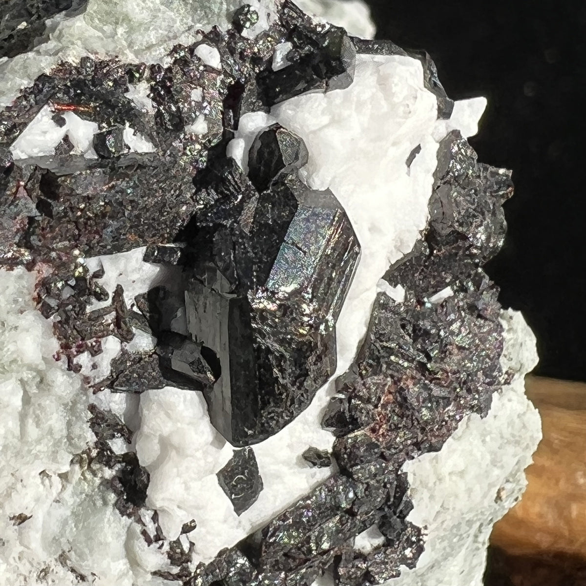 Neptunite, Natrolite, & Crossite-Moldavite Life