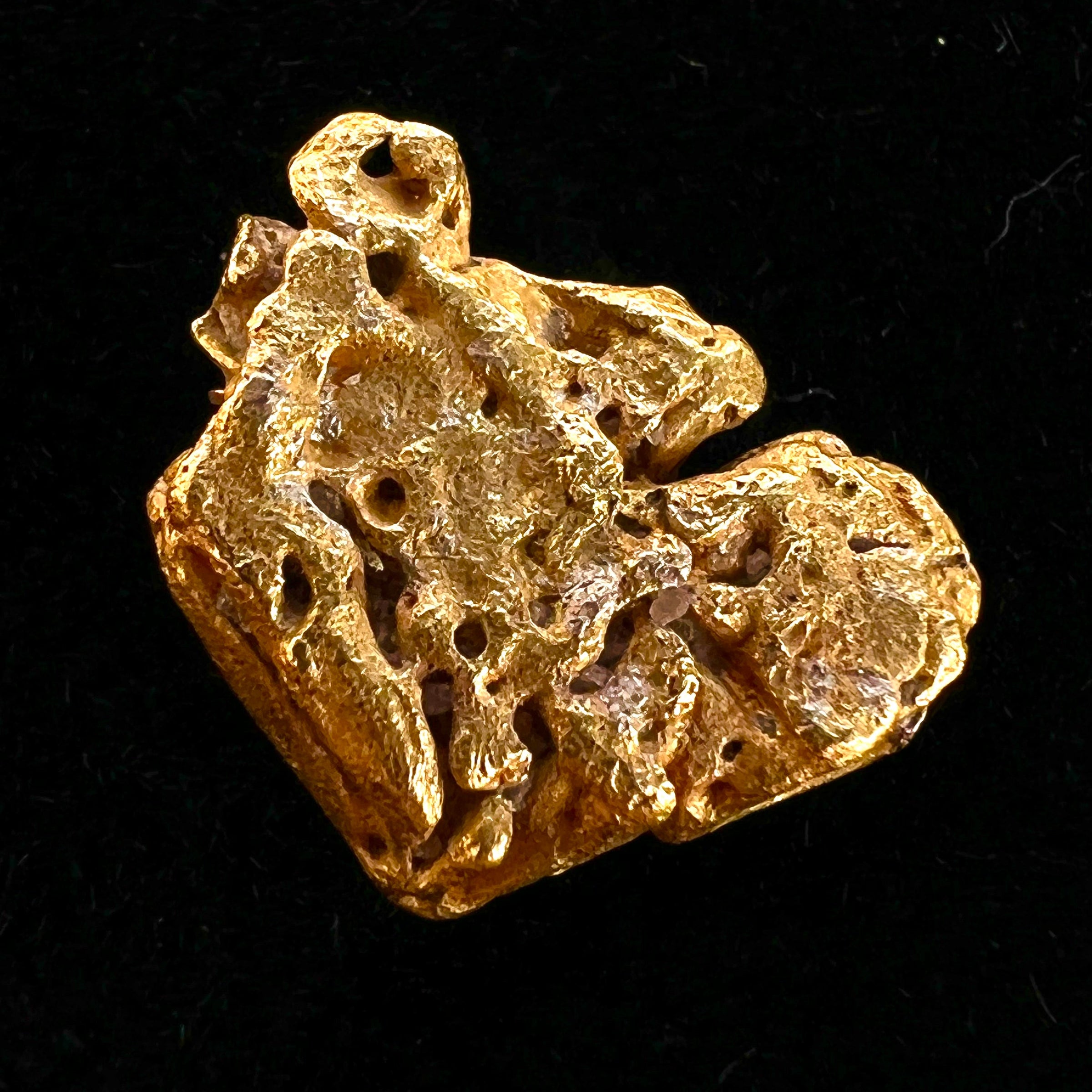 Palladian Gold Porpezite Crystal #2-Moldavite Life