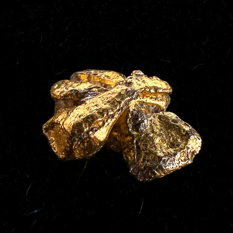 Palladian Gold Porpezite Crystal #4-Moldavite Life