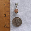 Peach Moonstone Pendant Sterling Silver #3455-Moldavite Life
