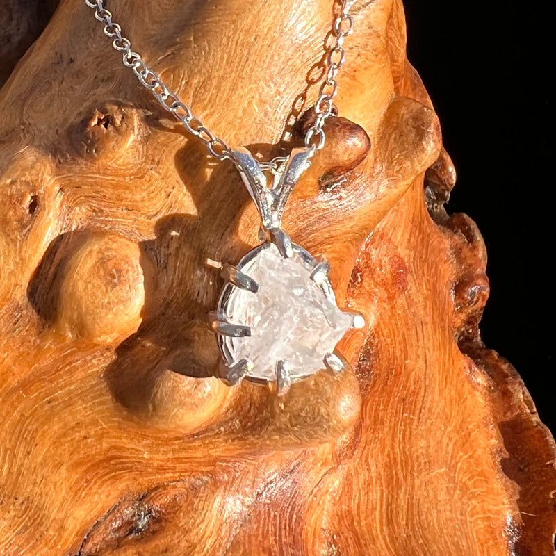 Pendant Necklace Sterling "Stone of the Angels" #3668-Moldavite Life