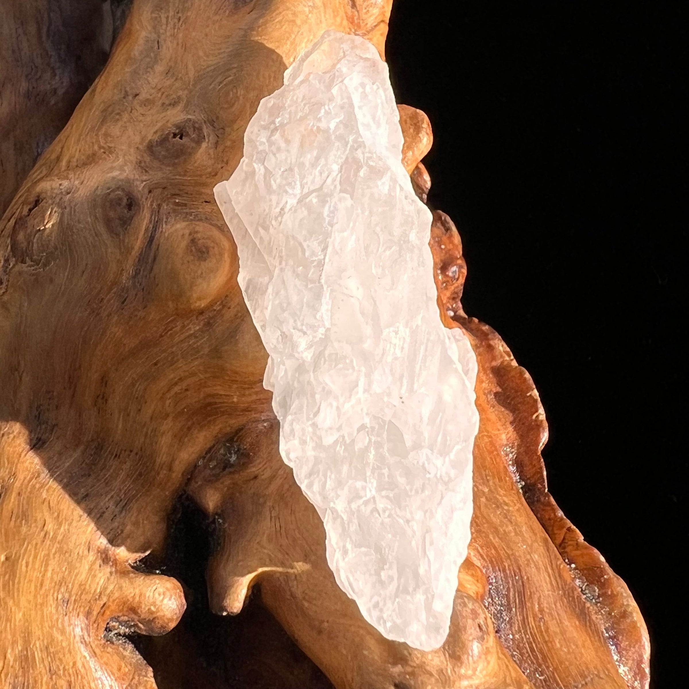 Petalite Crystal "Stone of the Angels" #21-Moldavite Life