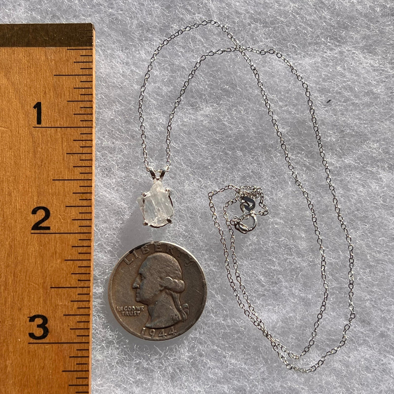 Petalite Pendant Necklace Sterling "Stone of the Angels" #3659-Moldavite Life