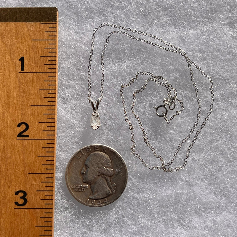 Petalite Pendant Necklace Sterling "Stone of the Angels" #3667-Moldavite Life