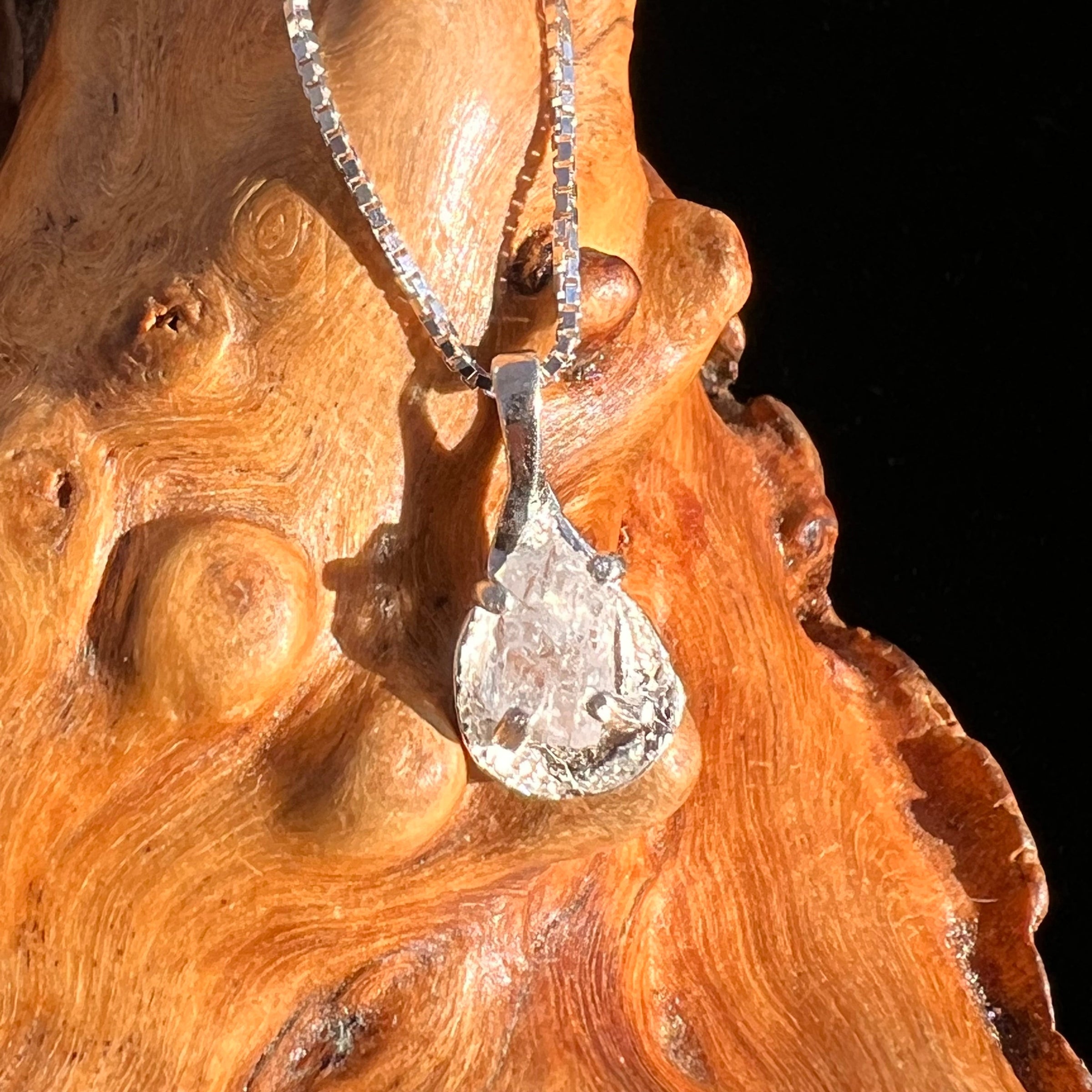 Petalite Pendant Necklace Sterling "Stone of the Angels" #3696-Moldavite Life